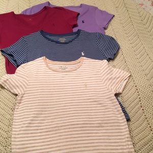 Polo Ralph Lauren Tee Shirts lot of 4